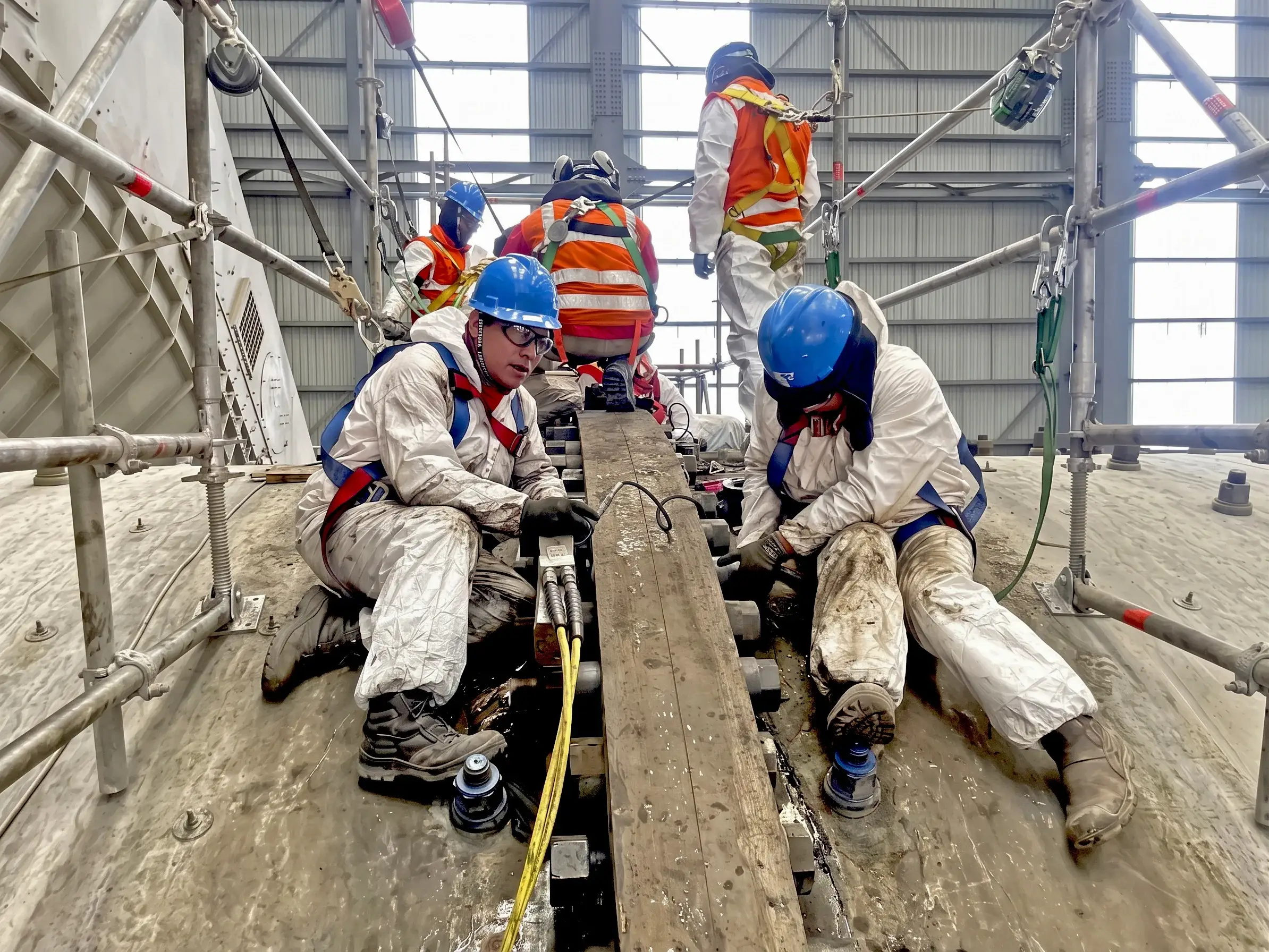 Inspección estructural de equipo crítico minero