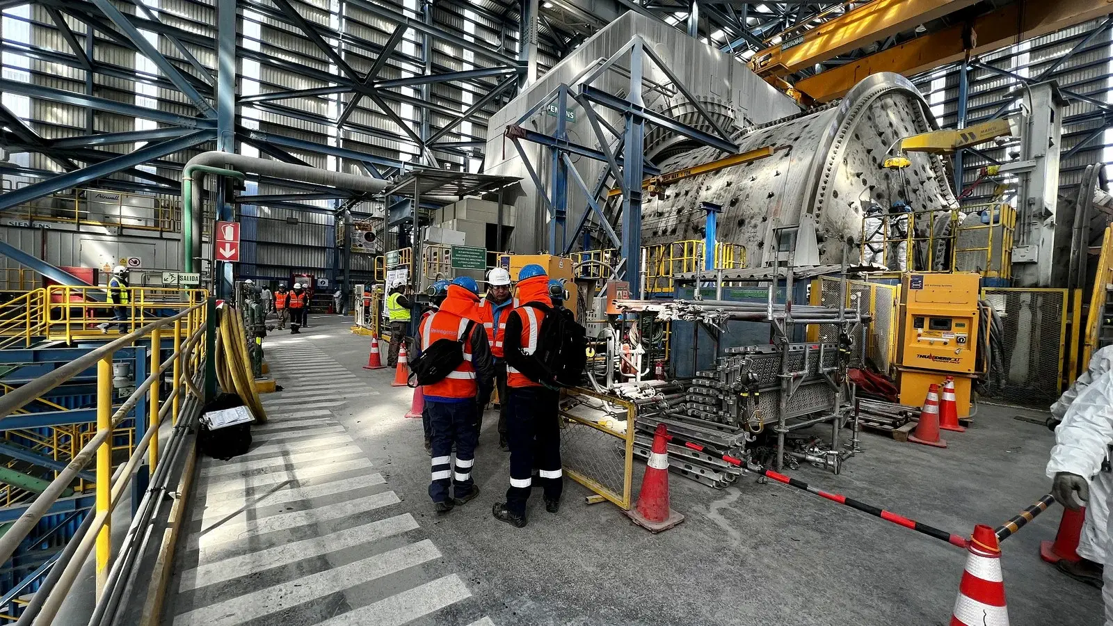 Operación industrial cliente